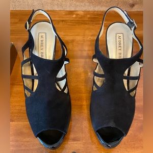 Audrey Brooke black heels “Clever” Size 8 1/2 M.